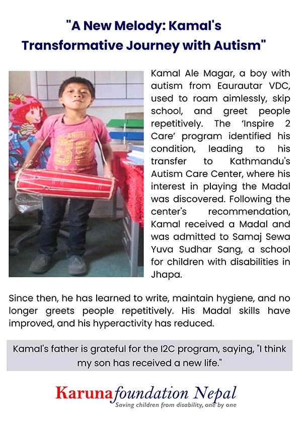 A New Melody: Kamal’ s Transformative Journey with Autism