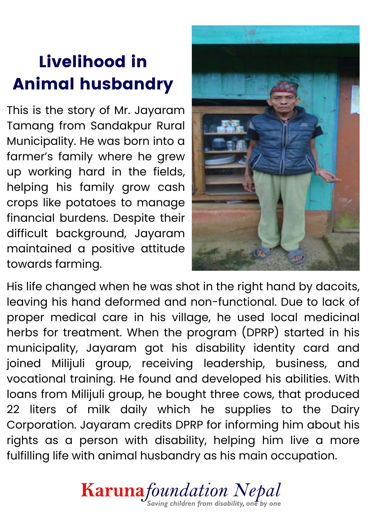 Livelihood in Animal husbandry