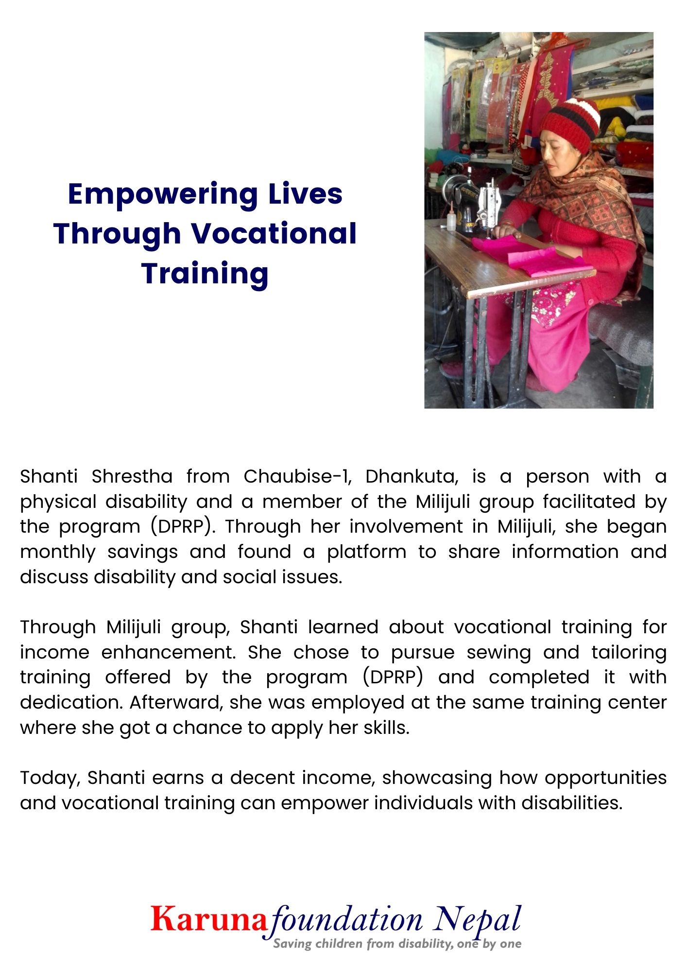 Empowering Lives Through Vocational Training