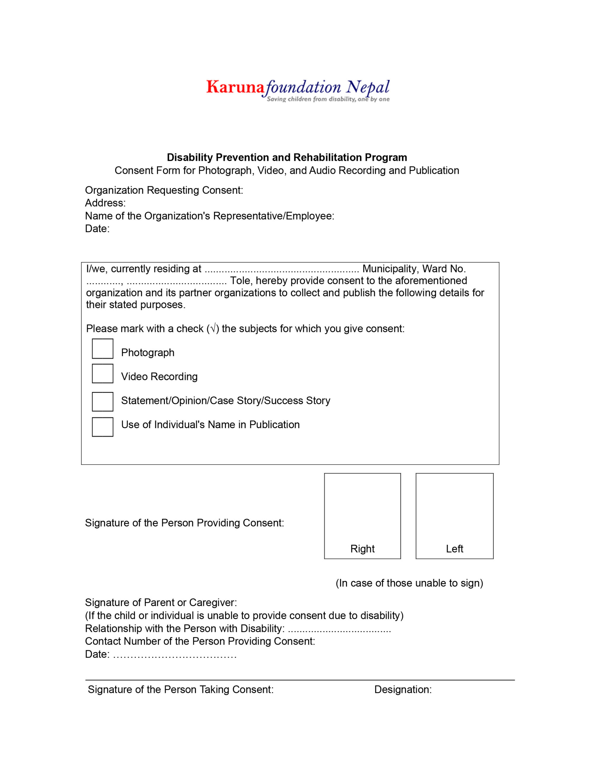 Consent Form